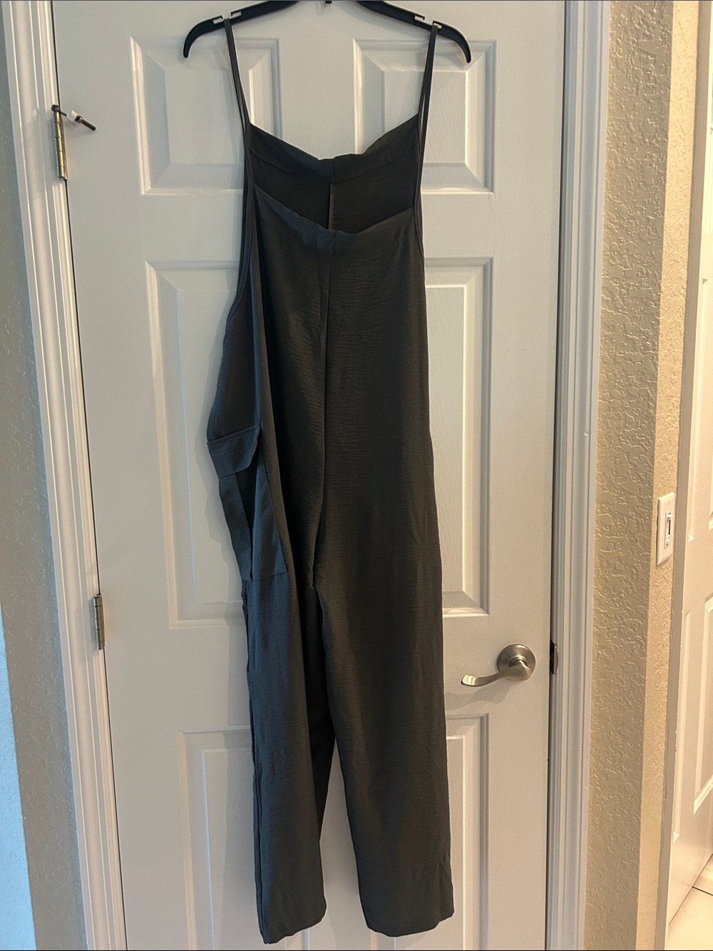 Women’s dark Gray Jumpsuit with Spaghetti Straps